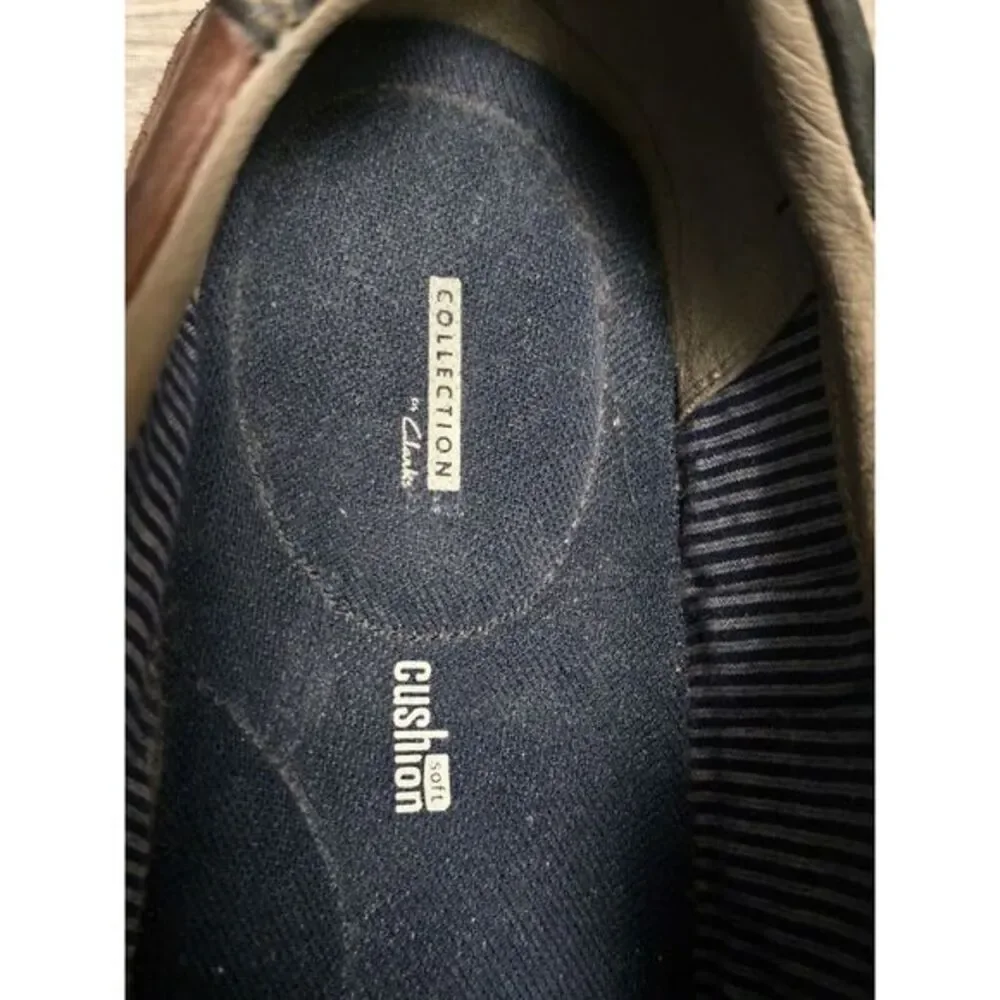 Collection‎ by Clarks Men's Brown Leather Lace Up Casual Sneaker Size 9.5M